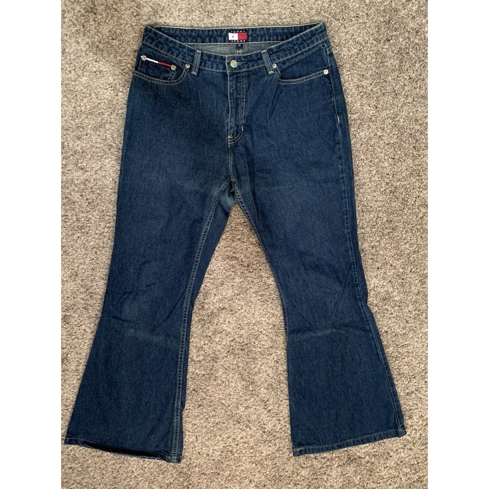 Vintage Tommy‎ Hilfiger Flare Jeans Womens Size 11 30x29